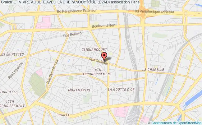 plan association Et Vivre Adulte Avec La Drepanocytose (evad) Paris