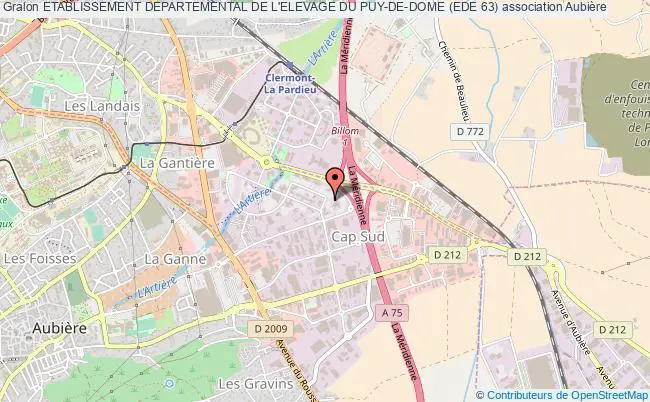 plan association Etablissement Departemental De L'elevage Du Puy-de-dome (ede 63) Aubière