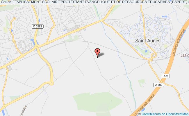 plan association Etablissement Scolaire Protestant Evangelique Et De Ressources Educatives (espere) Saint-Aunès