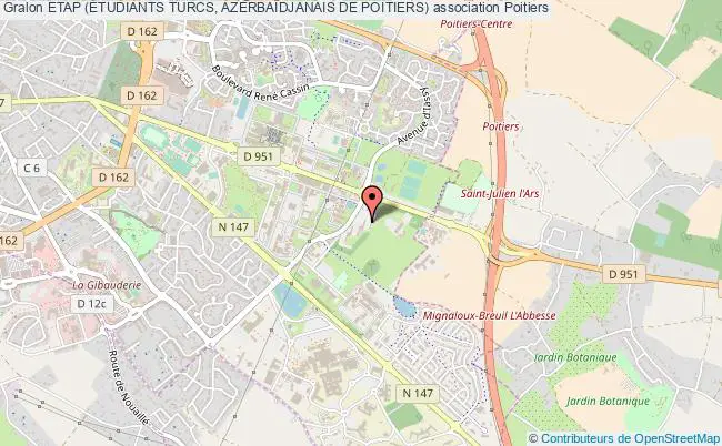 plan association Etap (Étudiants Turcs, AzerbaÏdjanais De Poitiers) Poitiers