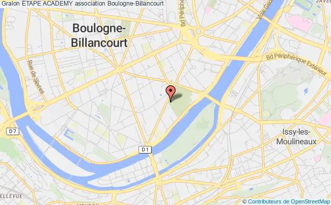 plan association Étape Academy Boulogne-Billancourt