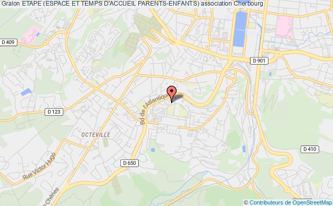 plan association Etape (espace Et Temps D'accueil Parents-enfants) Cherbourg-Octeville