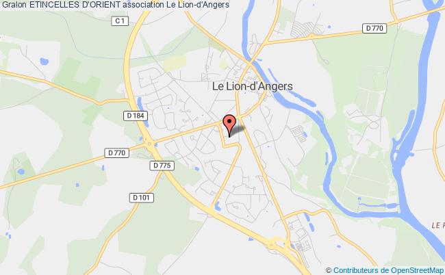 plan association Etincelles D'orient Le Lion d'Angers