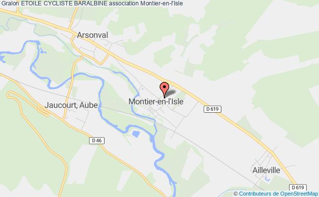 plan association Etoile Cycliste Baralbine Montier-en-l'Isle