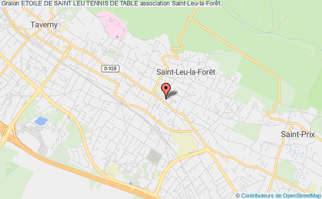 plan association Etoile De Saint Leu Tennis De Table Saint-Leu-la-Forêt