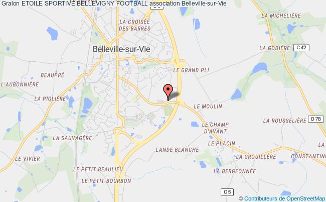 plan association Etoile Sportive Bellevigny Football Belleville-sur-Vie