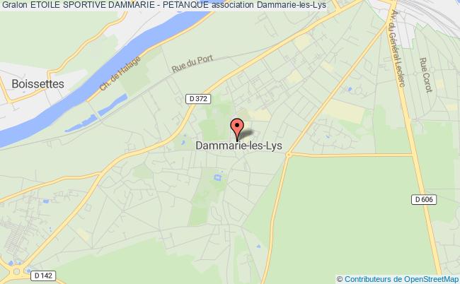 plan association Etoile Sportive Dammarie - Petanque Dammarie-les-Lys