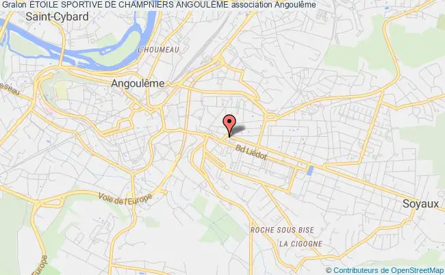 plan association Étoile Sportive De Champniers AngoulÊme Angoulême