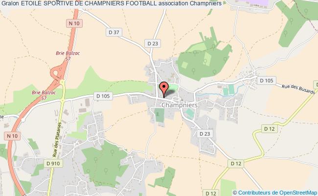 plan association Etoile Sportive De Champniers Football Champniers