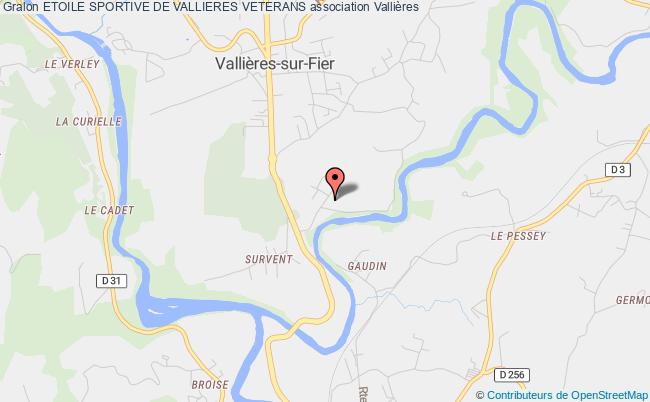 plan association Etoile Sportive De Vallieres Veterans Vallières-sur-Fier