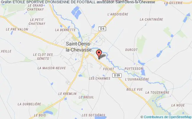 plan association Etoile Sportive Dyonisienne De Football Saint-Denis-la-Chevasse