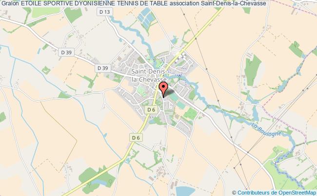 plan association Etoile Sportive Dyonisienne Tennis De Table Saint-Denis-la-Chevasse