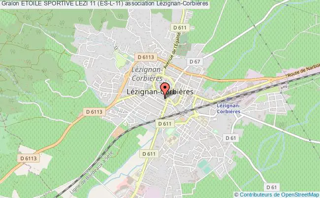 plan association Etoile Sportive Lezi 11 (es-l-11) Lézignan-Corbières