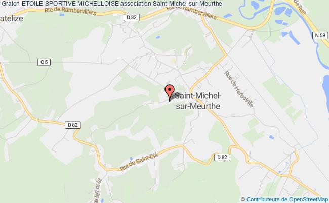 plan association Etoile Sportive Michelloise Saint-Michel-sur-Meurthe