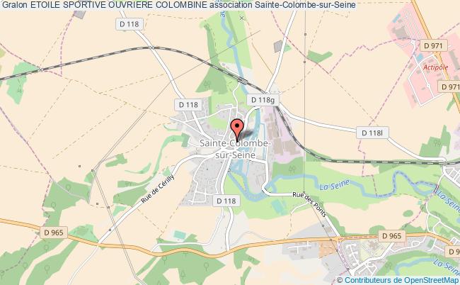 plan association Etoile Sportive Ouvriere Colombine Sainte-Colombe-sur-Seine