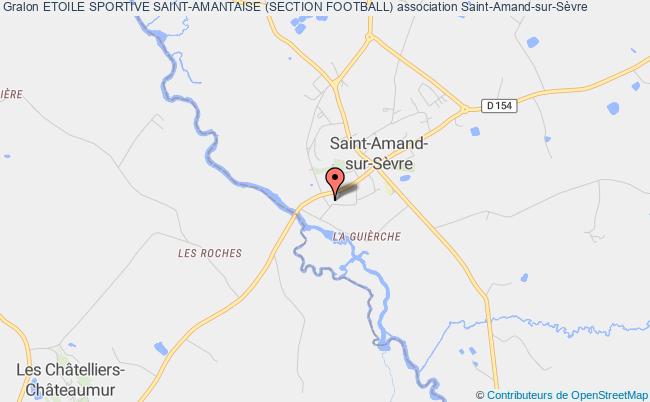 plan association Etoile Sportive Saint-amantaise (section Football) Saint-Amand-sur-Sèvre