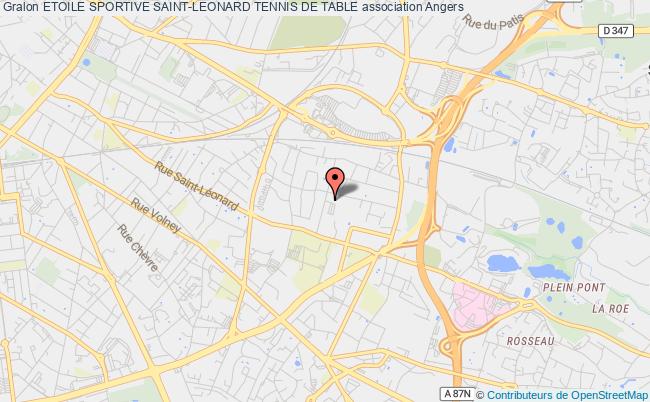 plan association Etoile Sportive Saint-leonard Tennis De Table Angers