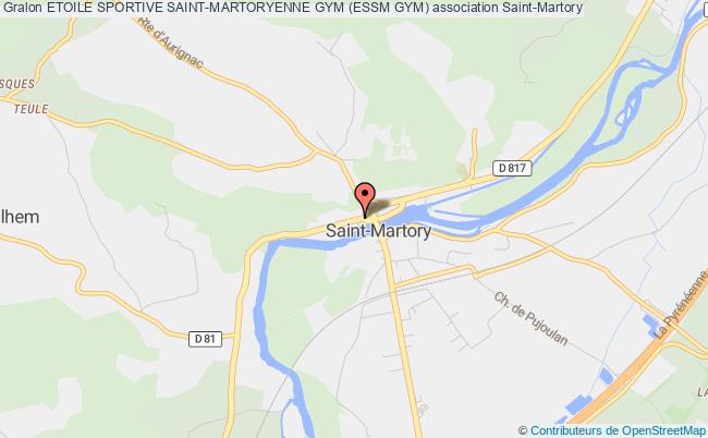 plan association Etoile Sportive Saint-martoryenne Gym (essm Gym) Saint-Martory