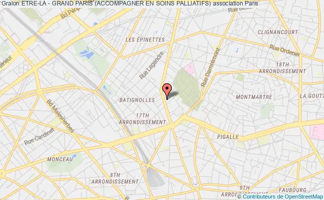 plan association Etre-la - Grand Paris (accompagner En Soins Palliatifs) Paris