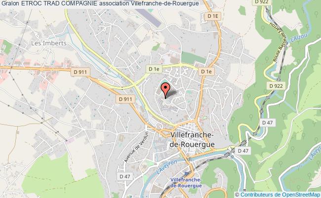 plan association Etroc Trad Compagnie Villefranche-de-Rouergue