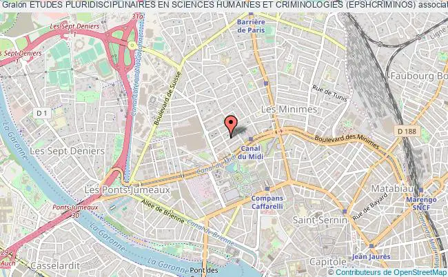plan association Etudes Pluridisciplinaires En Sciences Humaines Et Criminologies (epshcriminos) Toulouse