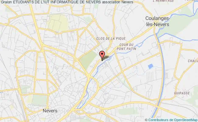 plan association Etudiants De L'iut Informatique De Nevers Nevers