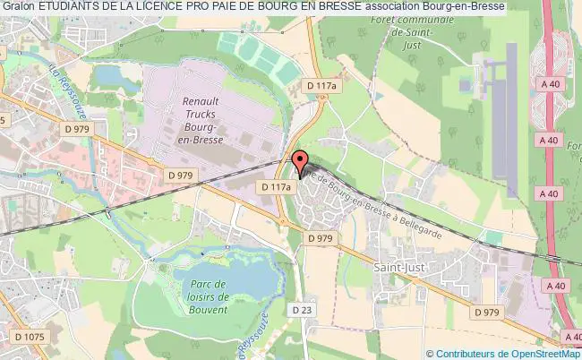plan association Etudiants De La Licence Pro Paie De Bourg En Bresse Bourg-en-Bresse