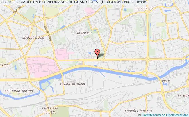 plan association Etudiants En Bio-informatique Grand Ouest (e-bigo) Rennes