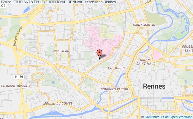 plan association Etudiants En Orthophonie Rennais Rennes