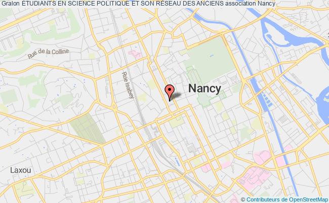 plan association Étudiants En Science Politique Et Son RÉseau Des Anciens Nancy
