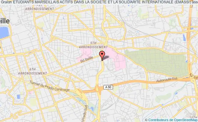 plan association Etudiants Marseillais Actifs Dans La Societe Et La Solidarite Internationale (emassi) Marseille