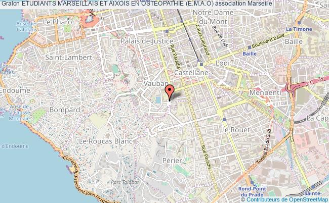 plan association Etudiants Marseillais Et Aixois En Osteopathie (e.m.a.o) Marseille
