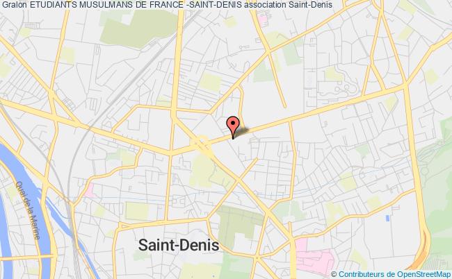plan association Etudiants Musulmans De France -saint-denis Saint-Denis