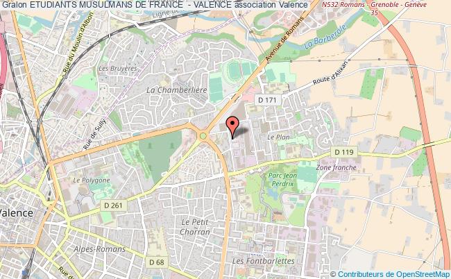 plan association Etudiants Musulmans De France  - Valence Valence