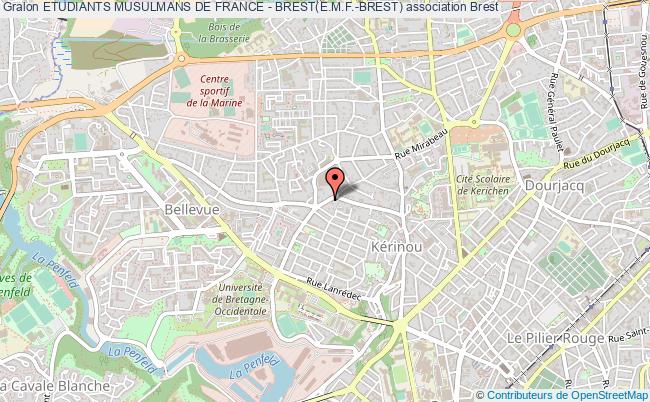 plan association Etudiants Musulmans De France - Brest(e.m.f.-brest) Brest
