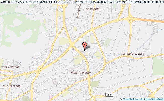 plan association Etudiants Musulmans De France-clermont-ferrand (emf Clermont-ferrand) Clermont-Ferrand