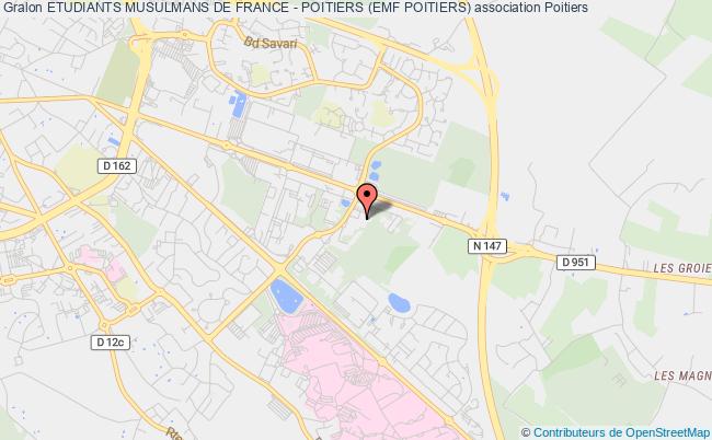 plan association Etudiants Musulmans De France - Poitiers (emf Poitiers) Poitiers