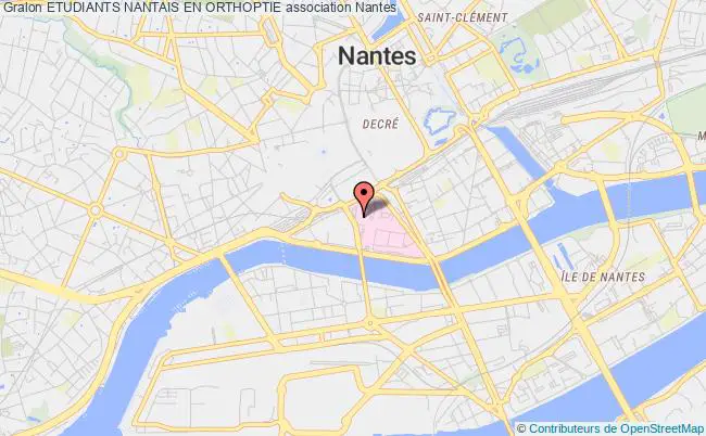 plan association Etudiants Nantais En Orthoptie Nantes
