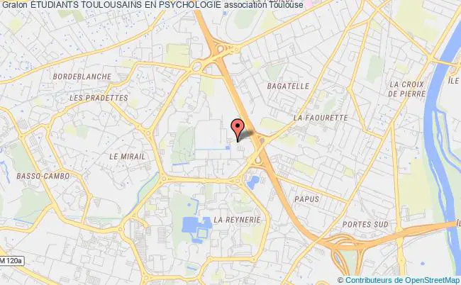 plan association Étudiants Toulousains En Psychologie Toulouse