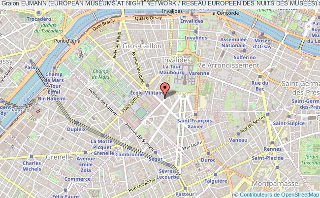 plan association Eumann (european Museums At Night Network / Reseau Europeen Des Nuits Des Musees) Paris