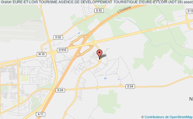 plan association Eure-et-loir Tourisme Agence De Developpement Touristique D'eure-et-loir (adt 28) Chartres