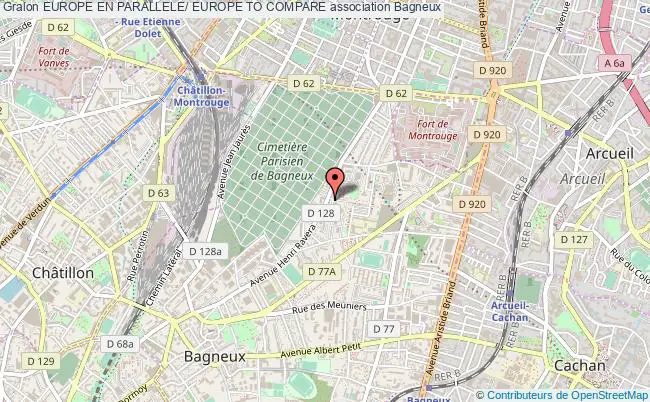 plan association Europe En Parallele/ Europe To Compare Bagneux