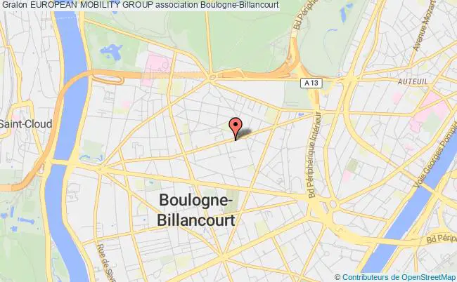 plan association European Mobility Group Boulogne-Billancourt