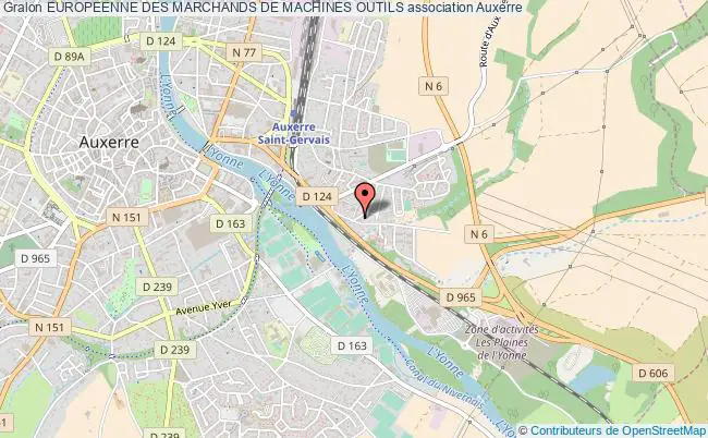 plan association Europeenne Des Marchands De Machines Outils Auxerre