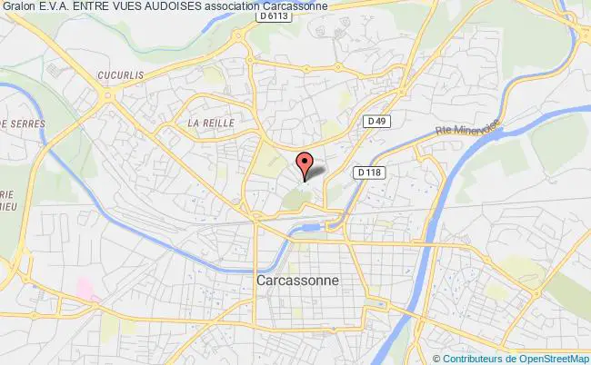 plan association E.v.a. Entre Vues Audoises Carcassonne