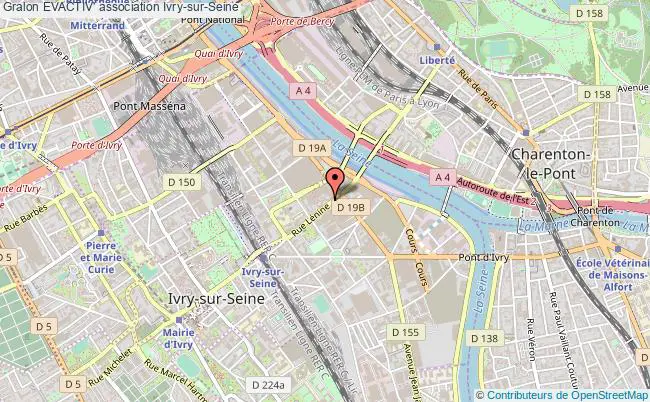 plan association Evactiv' Ivry-sur-Seine