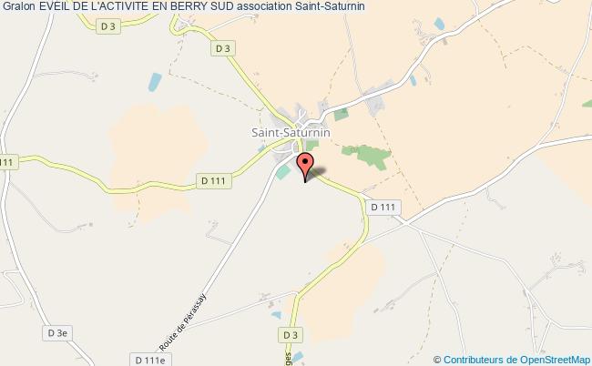 plan association Eveil De L'activite En Berry Sud Saint-Saturnin