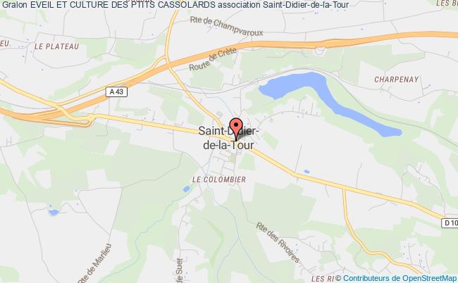 plan association Eveil Et Culture Des Ptits Cassolards Saint-Didier-de-la-Tour
