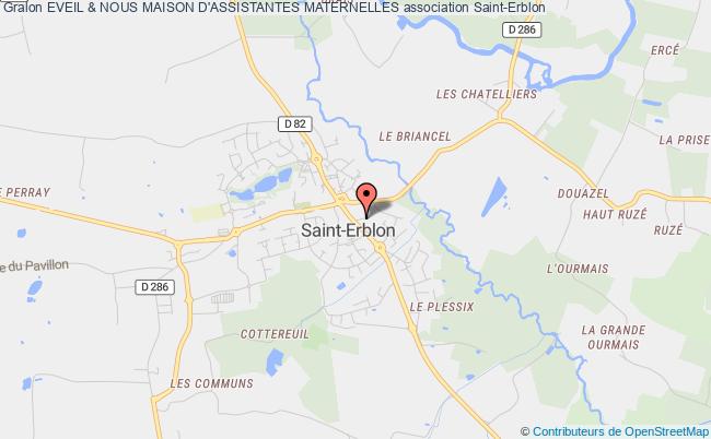 plan association Eveil & Nous Maison D'assistantes Maternelles Saint-Erblon
