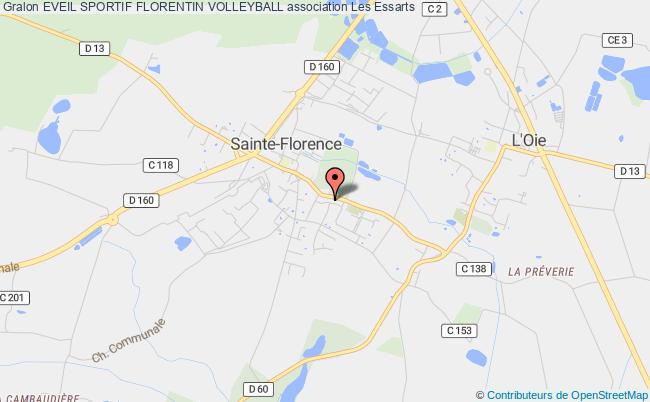 plan association Eveil Sportif Florentin Volleyball Essarts en Bocage